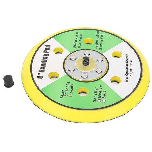 Ponceuse universelle 6 pouces Tampon de ponçage Disque de meulage rond Disque de polissage abrasif Roue 6 trous A-B