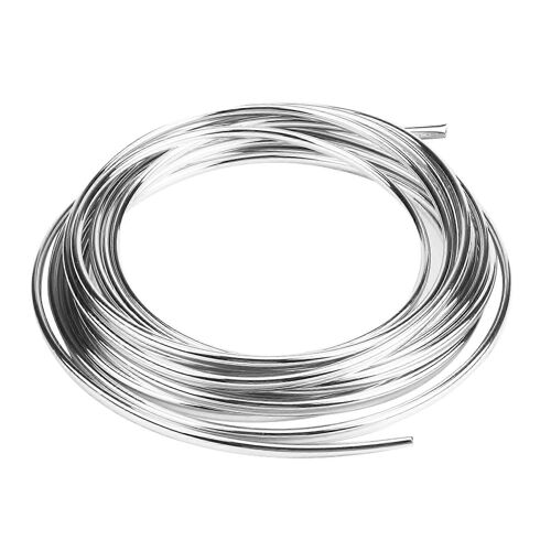 6m / 19.7ft noir porte de voiture bord moulure garniture bande rayure garde protecteur couverture moule (argent) a-b