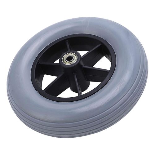 Roue De Fauteuil Roulant Électrique Gris De 194 Mm Antidérapante Sans Bruit Stable Pu Fauteuil Roulant Remplacement De La Roulette