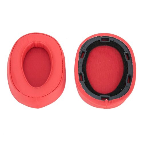Coussinets d'oreille de remplacement Housse Coussin de casque pour Sony MDR-100ABN WH H900N casque rouge