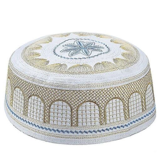Coton Broderie Hommes Arabes Prière Islam Juif Inde Casquettes Chapeaux Musulmans Turban Homme Hijab
