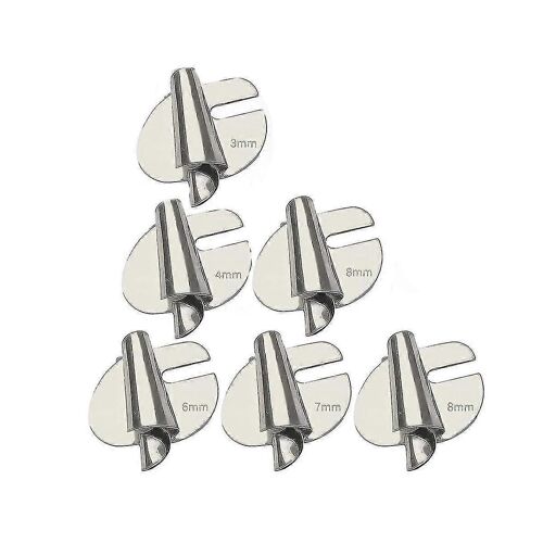 6pcs Couture Roulé Ourlet Pied,3mm-8mm 6 Tailles Large Roulé Pression Pied Machine À Coudre Presseur Fo