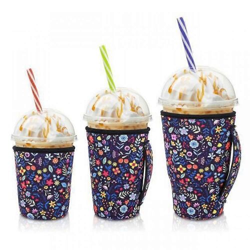 3pcs Manchon Isolant De Tasse De Café Glacé Réutilisable Pour Le Froid ^ Ccgv2