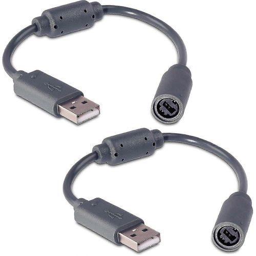 Paquet De 2 Câbles Filaires Pour Manette Usb Pour Microsoft Xbox 360 Guitar Hero