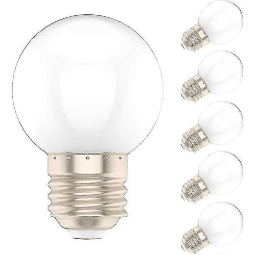 5x E27 Ampoule Chaude 1w Led Couleur Lampe 100lm Lampe De Décoration Basse Consommation Ac220v-240v [Classe Énergétique A+]-Eyzi