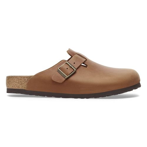 Sabots Cuir Naturel Huilé Birkenstock Boston