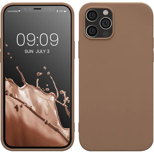 Housse Compatible Avec Apple Iphone 12 / Iphone 12 Pro Coque - Housse De Téléphone Protection Souple En Silicone - Cappuccino