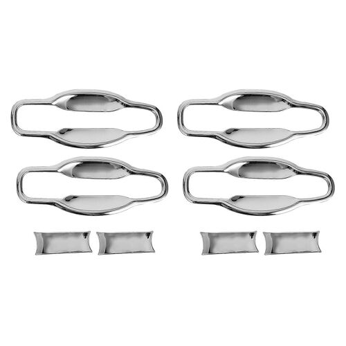 Poignée De Porte Extérieure Bol Garniture Couverture Chrome Abs Décor Fit Pour Land Cruiser 200 2012-2018