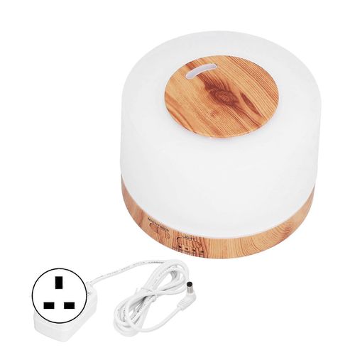 Humidificateur d'air 300ml Diffuseur d'arômes de grain de bois avec lumière LED changeant de couleur pour la maison 100240VUK prise