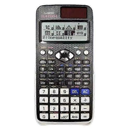 Calculatrice scientifique 991EX Grand écran numérique 696 fonctions pour la calculatrice scientifique solaire du collège intermédiaire