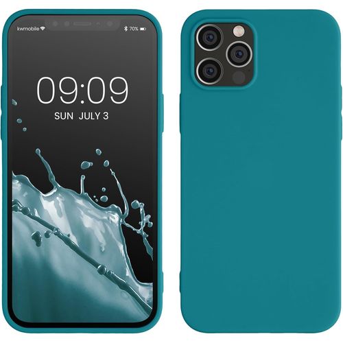 Housse Compatible Avec Apple Iphone 12 / Iphone 12 Pro Coque - Housse De Téléphone Protection Souple En Silicone - Pétrole