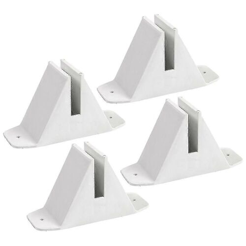 4 Pcs Base De Clôture En Plastique Anti-Basculement Jardin Clôture Support Support Clôture Fournitures-Fcy