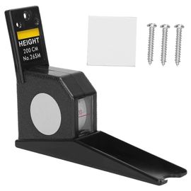 2 mètres de hauteur stature mètre mètre rétractable ruban à mesurer règle outil de mesure en métal (noir)