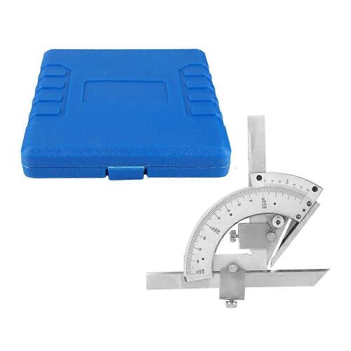 Acier au carbone Réglage fin Angle Finder Règle 0-320 Porteur de biseau universel Mètre