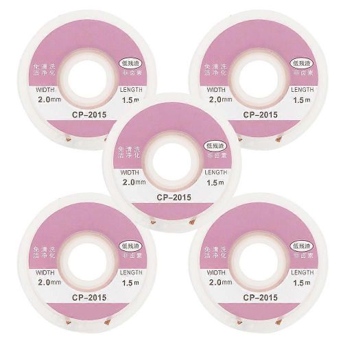 5Pcs Soudure Mèche Remover Dessouder Câble Ventouse Cuivre Soudure Accessoire CP ?2015 1.5 mètre