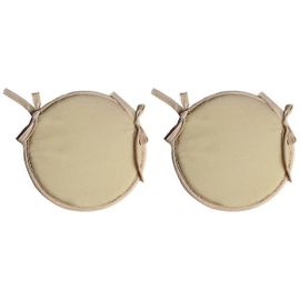 Coussins De Siège De Chaise Ronde,2 Coussins De Chaise Imperméables Circulaires Pour Le Jardin Intérieur Extérieur Dîner De