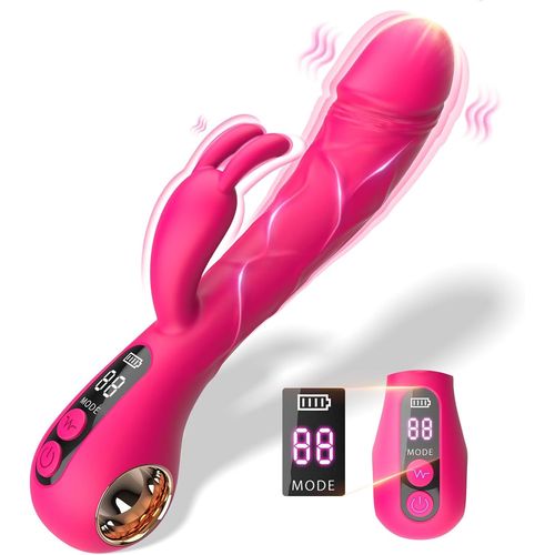 Jgd-Vibromasseurs Feminin Gode Femme Sex - Sex Toy¿S Femme Vibromasseurs Feminin Clitoridien Avec 9 Modes De Vibration Et Affichage Ledrechargeables Avec Stimulation Point G Pour Sextoyse Couple Plai