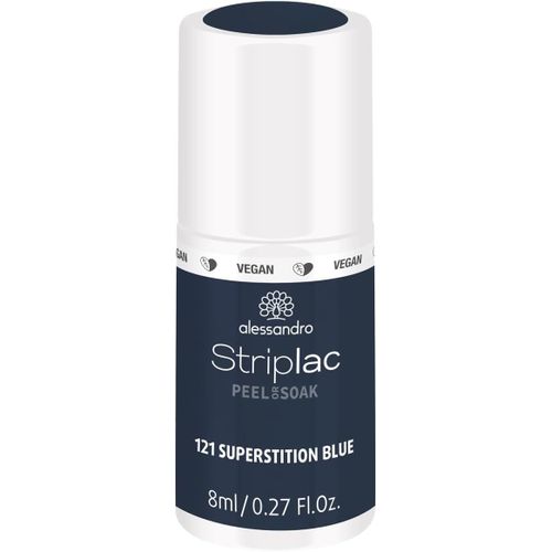 Sjzg-Vernis À Ongles Uv/Led Striplac Peel/Soak Superstition Blue 
