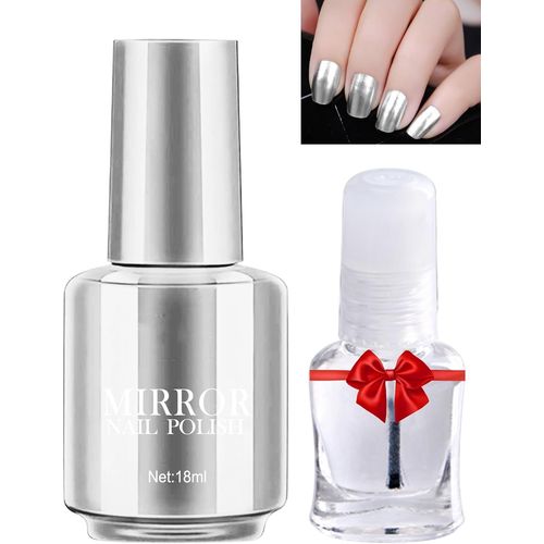 Maa-Lot De Vernis À Ongles Gel Effet Miroir, Métallisé, Longue Durée, Séchage Rapide, Avec Base Transparente, Top Coat, Effet Brillant, Lampe Uv Led Pour La Maison, Le Bricolage, Manucure, 12 
