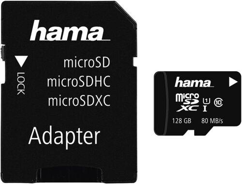 SHIBA-Carte Micro SDXC Classe 10 - Micro SD 128 Go, Vitesse jusqu'à 80 Mo/s, Carte Mémoire Compatible UHS-I, avec Adaptateur SD, p[5