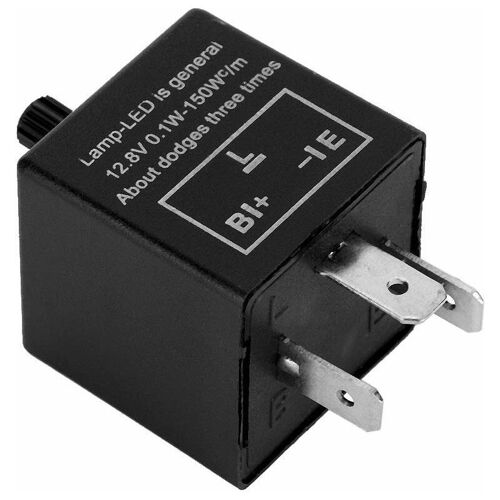 (Non Accessoires D'origine) Feux De Virage À Del Centre, 12v 3 Broche Réglable Flasher Relais Pour La Lumière De Led, Flasher Relais, Électronique Flasher Relais De Remplacement Pour Les Clignotants.