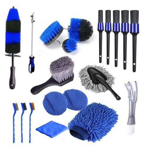 Jeu De 20 Brosses De Nettoyage Pour La Voiture, Pour Usage Intérieur Ou Extérieur, Pour Perceuse Électrique.