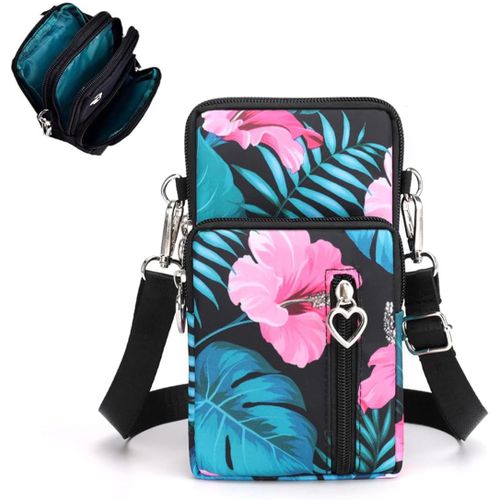 Tianyi-Petit Sac De Téléphone Portable Pour Femme, Pochette Téléphone Portable, Sacoche Femme Bandoulière, Mini Sac En Nylon, Brassard Téléphone Sport Pour Femmes Fille, Crossbody Armbag Running
