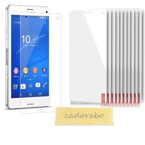 Cadorabo Films De Protection D'écran Compatibles Avec Sony Xperia Z3 Compact Dans Haut Clair - 10 Films De Protection Hautement Transparents Contre La Poussière, La Saleté Et Les Rayures