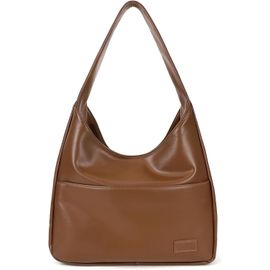 Sac Fourre-tout Moyen En Similicuir Suédé Hana - Marron - E-SHOP