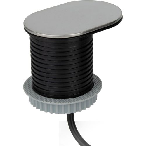 Bloc Gliss encastrable 16A + USB A+C Inox - Otio