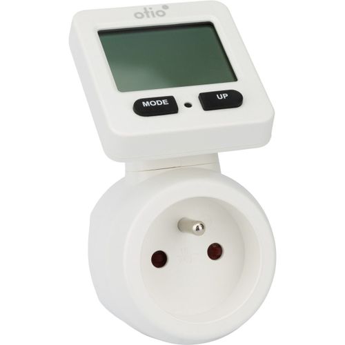Contrôleur de consommation électrique 4 indicateurs - Blanc - Otio