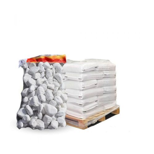 Galet Marbre Blanc Pur 40-60mm, 10 Filets De 20 Kg - F-Pai050-10x20