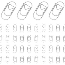150 Petits Trombones Créatifs En Forme De C?ur, Résistants À La Rouille (Argent)