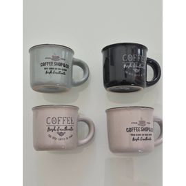 Lot 4 Tasse A Café Maisons Du Monde Céramique Imprimée Town