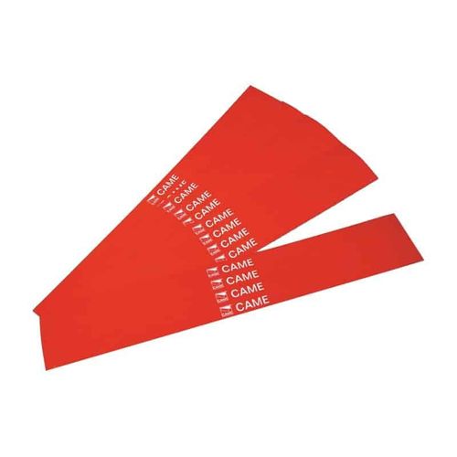 Bandes rouges réfléchissantes CAME G02809 (lot de 20) pour motorisation