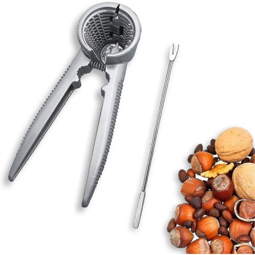 Kit Casse-Noisette 1 Casse-Noisette Avec Poignées En Acier Inoxydable Pour Noix De Pécan Noix Amandes Noisettes Et Pistaches Avec 1 Outil À Noix Aiguille