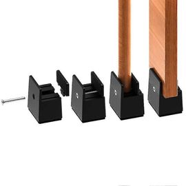 Rehausseur De Pieds De Lit Réglable De 5 Cm, 5 Cm, Robuste, Pour Pieds De Lit De 0 À 1,5 Pouce D'épaisseur, Hauteur De Lit, Canapé, Bureau, Armoire, Supporte 2 000 Kg.