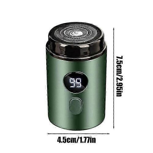 Mini Rasoir Électrique Rechargeable Pour Le Corps, Pour Voyage, Voiture, Portable, Pour Homme, Sans Fil, Indolore, Pour Le Visage Et La Barbe, Vert