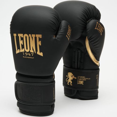 Gants De Boxe Leone Noir Et Gold Édition12 Oz