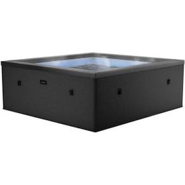 Spa semi-rigide Netspa Idaho - 6 places Coloris Charcoal Noir 140 Airjets massants