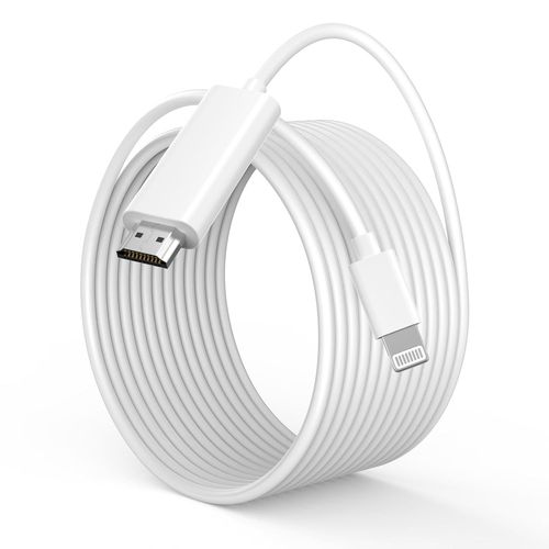 [Certifié Mfi] Câble Adaptateur Lightning Vers Hdmi Pour Iphone Vers Tv, 1080P Av Numérique Compatible With Iphone 14 13 12 11 Pro Max Xs Xr X 8 Vers Hdtv/Projecteur/Moniteur