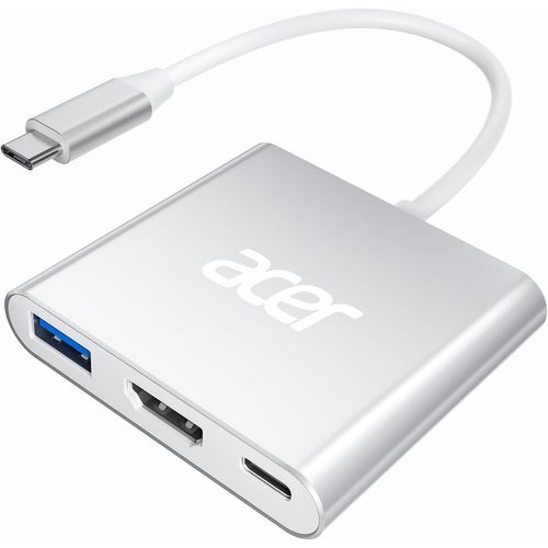 SUBZONAL-Adaptateur USB C vers HDMI 4K, 3en1 Adaptateur Multiport AV Numérique USB C avec HDMI,PD Charge 100W,USB 3.0, Câble Type C hub Compatible avec MacBook Pro/Air, Galaxy, Surface etc.