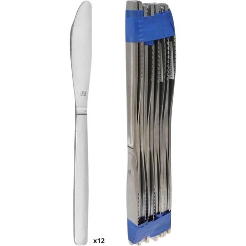 Cfrx-Pradel Essentiel - 12 Couteaux De Table - Baltics - Acier Inoxydable 18/0, Finition Standard - Longueur 206 Mm