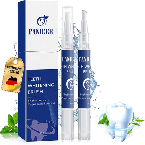Asfasfq-2 Pièce Stylo Blanchiment Dents,Blanchisseur De Dents, Blanchiment Dentaire Kit, Efficace Rapide Blanchiment Dents Stylo, Soins Des Dentsblanchiment Pour Dents À La Maison Blanc