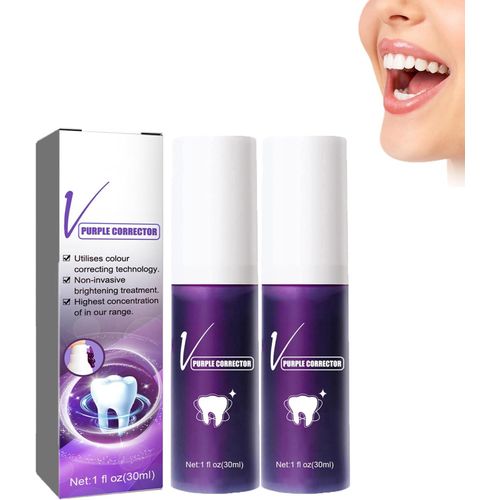 Kalanka-2pcs Dentifrice, Dentifrice Blanchissant, Éliminer Les Taches Et Les Odeurs, Nettoyage Des Soins Bucco-Dentaires, Nettoyage Et Blanchiment Des Dents, Haleine Fraîche,2pcs*30ml, Toothpastes1 Blanc