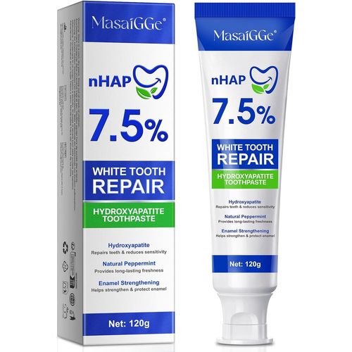 Kalanka-Hydroxyapatite Dentifrice Sans Fluor, Dentifrice Hydroxyapatite Blanchiment, Naturel Dentifrice Blanchissant, Bio Dentifrice Blancheur, Réparer L'émail Dentaire Endommagé,Renforcer Les Dents Blanc