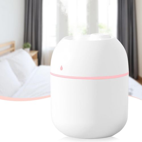 lbgwp60-Mini Humidificateur D'Eau, 220 Ml Petit Diffuseur D'Air De Table À Brouillard Froid, Alimenté Par Usb Avec Lumière De Nuit Douce Pour La Voiture La Chambre À Coucher Et Le Bureau