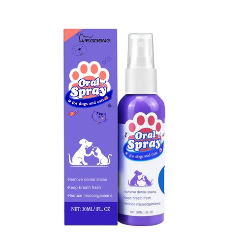 Spray Dentaire Pour Animaux De Compagnie, Pour Chiens Et Chats, Rafraîchit L'Haleine, Élimine La Plaque Tartre, Soins Bucco-Dentaires, Additif D'Eau, Facile À Utiliser, 30ml, Sans Brosse Nécessaire