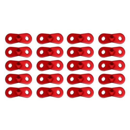Lot De 40 Boucles De Corde De Camping Légères En Alliage D'aluminium ¿ Attaches De Sécurité Durables Pour Tentes Et Bâches Pour Les Aventures En Plein Air