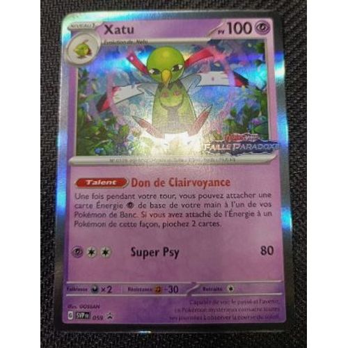 Pokémon Xatu Svp 059 Stamp Promo Faille Paradoxe